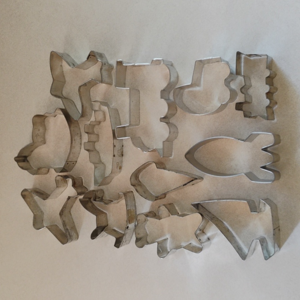 Lot/12 Children's Cookie Cutters Carriage Train Bear Rocking Horses Planes Ship